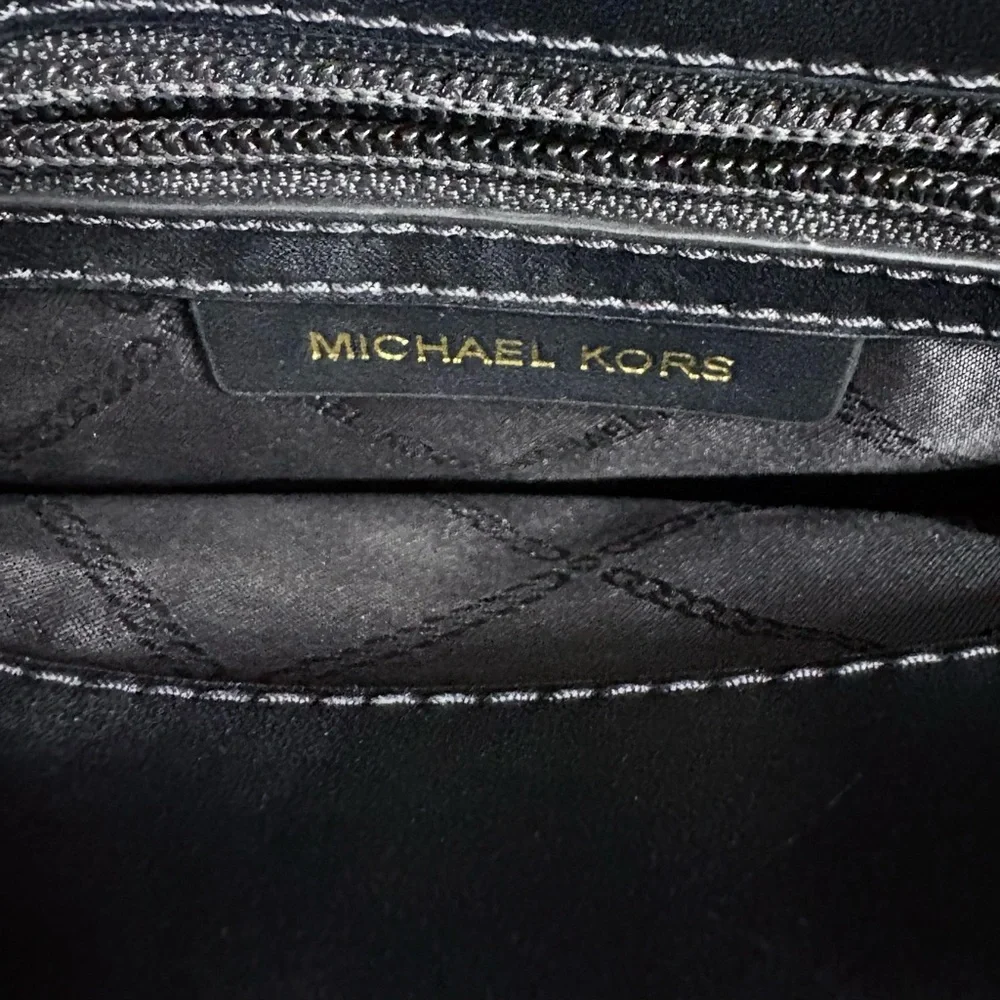 Michael Kors Harrison Medium Saffiano Leather Backpack in Black